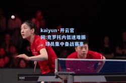 kaiyun·开云官网:克罗托内低迷难振，球员集中备战赛事